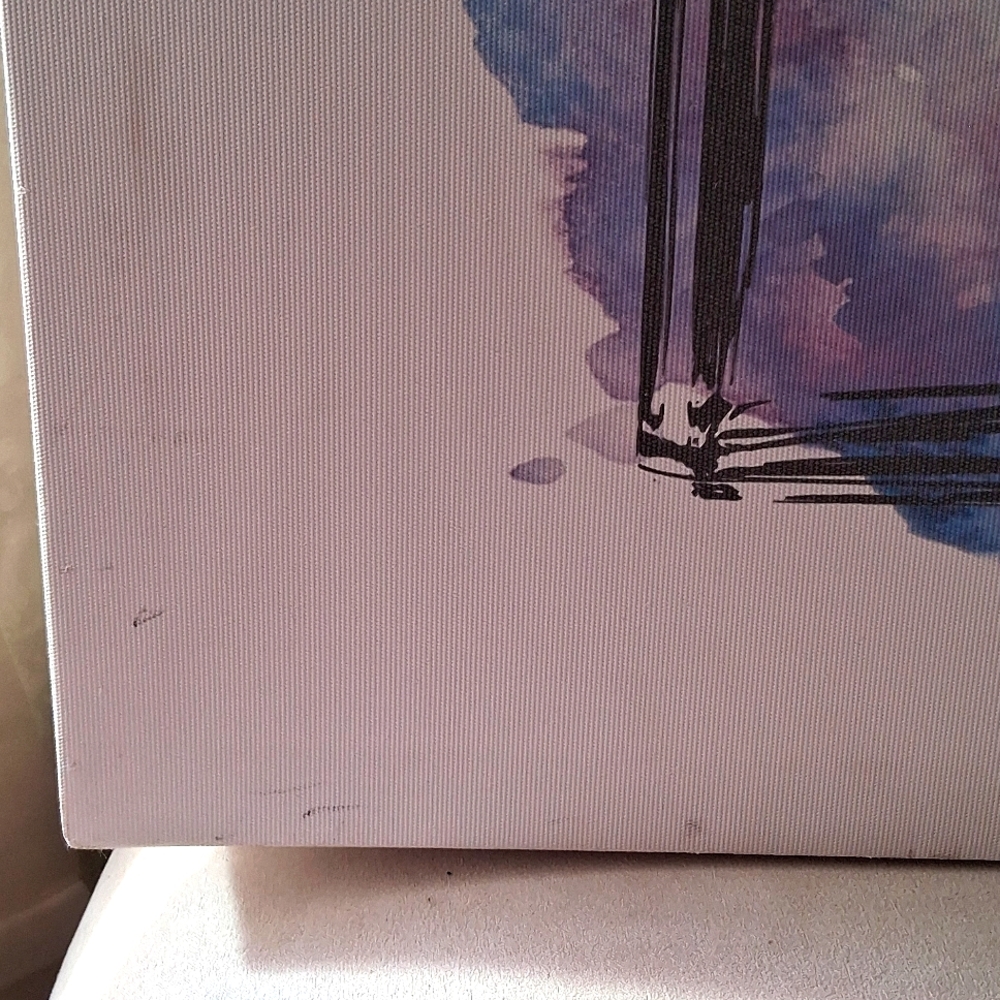 Chanel Canvas Art with Floral Design - Picture 2 of 4
